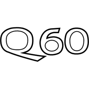 2014 Infiniti Q60 Emblem - 84890-3WK0A