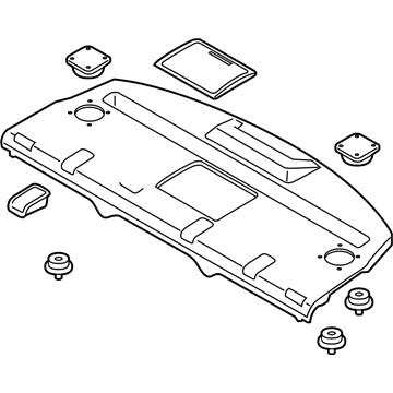 Infiniti 79910-1MA1A FINISHER - Rear Parcel Shelf