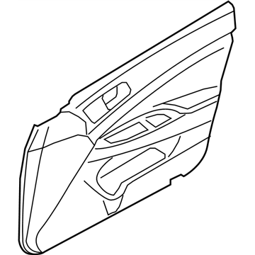 Infiniti 80901-JK62C Finisher Assy-Front Door,LH