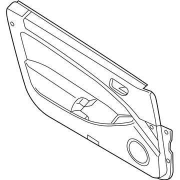 Infiniti 80900-AC801 Finisher Assy-Front Door,RH