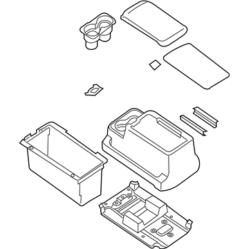 Infiniti 96950-9GA1B Bracket-Console, Front