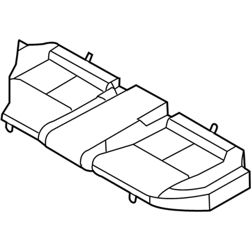 Infiniti 88320-AC710 Trim Assembly-Rear Seat Cushion