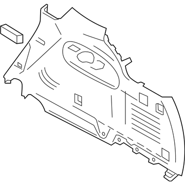 Infiniti 84952-5ZW2A FINISHER Luggage Side Lower Front RH