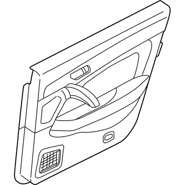 Infiniti 82901-AS510 FINISHER Assembly-Rear Door,L