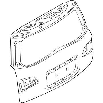 Infiniti K010M-6GWMA Door Assy-Back K010M-6GWMA Infiniti Door Assy-Back Illustration 1 of 1