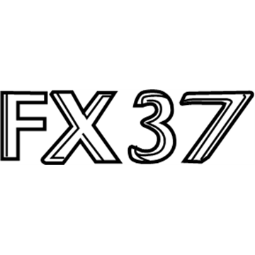 2014 Infiniti QX70 Emblem - 90896-1CZ0A