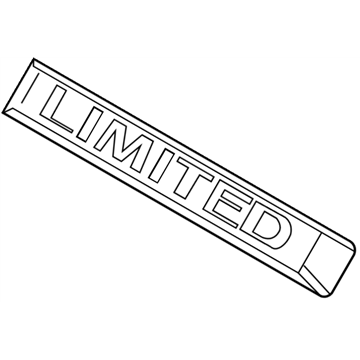 Infiniti K0895-1A50A Back Door Emblem K0895-1A50A Infiniti Back Door Emblem Illustration 1 of 1