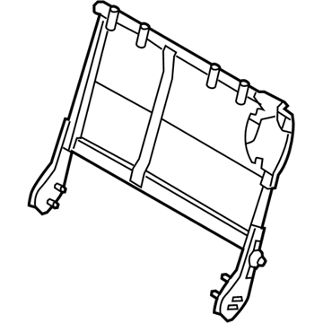 Infiniti 89651-1LK5A Frame Assembly-B Seat Back LH