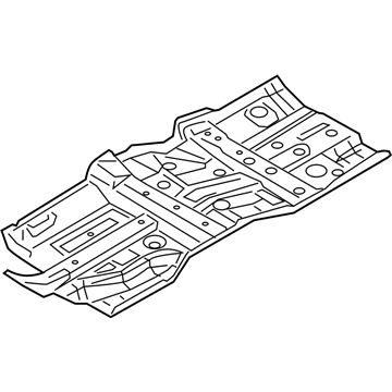 2015 Infiniti Q70L Floor Pan - G4321-1PMMA