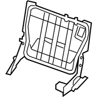 Infiniti 89651-ZQ30A FRAME ASSY-B SEAT BACK LH