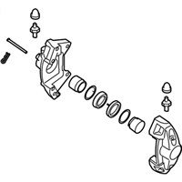 Infiniti 44001-4GH1A CALIPER ASSY-REAR RH,W/O PAD & SHIM