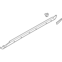Infiniti 76850-EJ72A MUDGUARD-SILL CENTER, RH