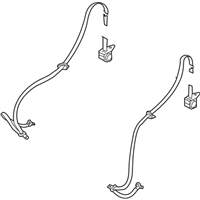 Infiniti 88844-CR911 BELT ASSY-REAR SEAT TONGUE