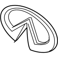 Infiniti 62890-4HB0A EMBLEM-RADIATOR GRILLE