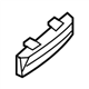 Infiniti 85092-1NF0A Energy ABSORBER-Rear Bumper,RH