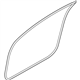 Infiniti 76921-JU50A Body Weather Strip Front Right Hand