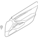 Infiniti 80901-5CA3C Front Door Finisher Assembly Left Hand