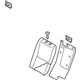 Infiniti 88650-4GA0A Back Assy-Rear Seat,LH
