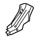 Infiniti 76716-1CA0B Extension-Rear Wheel House Outer,RH
