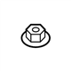 Infiniti 16132-J170A Nut