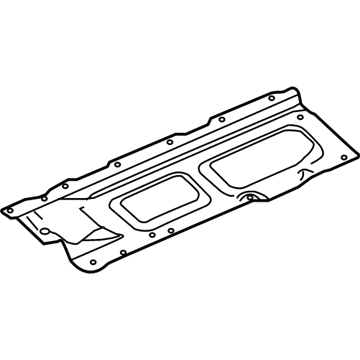 Infiniti 748B1-5NA7E GUSSET - Floor Rear LH 748B1-5NA7E Infiniti GUSSET - Floor Rear LH Illustration 1 of 1