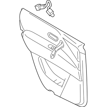 Infiniti H2900-1A65B Rear Door Finisher Assembly Right Hand H2900-1A65B Infiniti Rear Door Finisher Assembly Right Hand Illustration 1 of 1