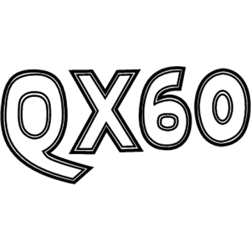2018 Infiniti QX60 Emblem - 90895-1A68A