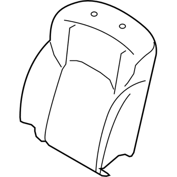 87661-6JB0A Infiniti Front Seat Back Pad Illustration 1 of 1