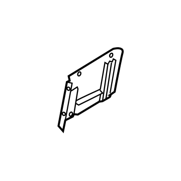 64839-5NA0A Infiniti Splash Guard-HOODLEDGE,LH Illustration 1 of 1