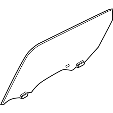 82301-1MR0B Infiniti Glass Assy-Rear Door Window,LH Illustration 1 of 1