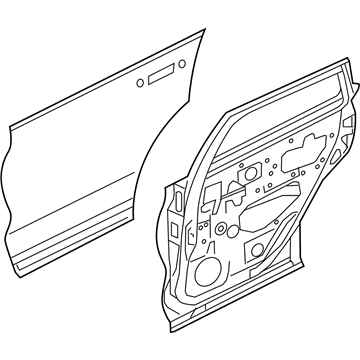 HBA00-5NAMA Infiniti Door Rear RH Illustration 1 of 1