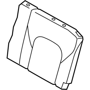 H9670-1A65B Infiniti 3rd Seat Back Trim Assembly Left Hand Illustration 1 of 1