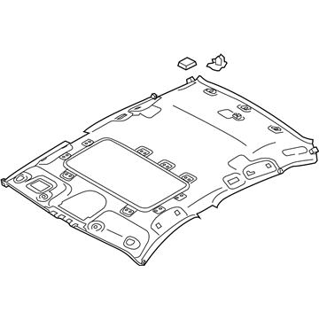 Infiniti 73910-5UV6A Headlining Assembly 73910-5UV6A Infiniti Headlining Assembly Illustration 1 of 1