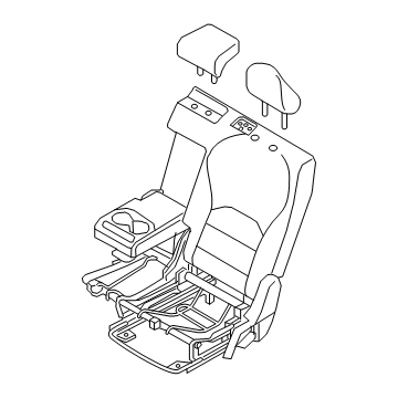 Infiniti 88050-5NB8B Seat Assembly-2ND,LH