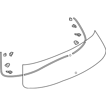 K0300-6GW1A Infiniti Glass-Back Door Window Illustration 1 of 1