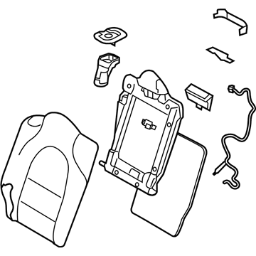 Infiniti 88600-HW01D Rear Seat Back Assembly 88600-HW01D Infiniti Rear Seat Back Assembly Illustration 1 of 1