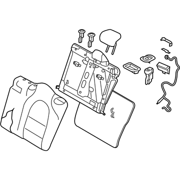 88650-HW03E Infiniti Rear Seat Back Left Hand Illustration 1 of 1