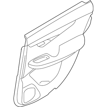 829A0-5NF3C Infiniti Rear Door Finisher Assembly Right Hand Illustration 1 of 1