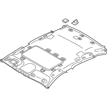 73910-6AU6C Infiniti Headlining Assembly Illustration 1 of 1