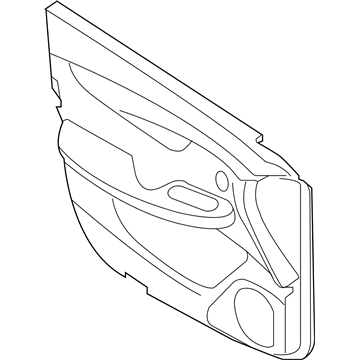 Infiniti 809A0-5NE0A Finisher Assy-Front Door,RH