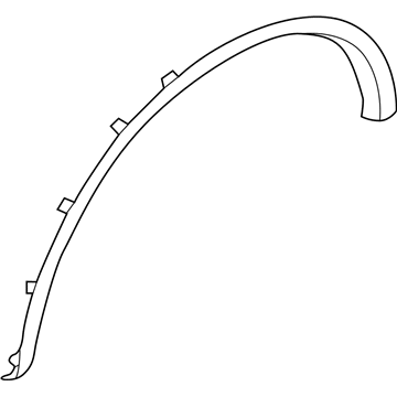63861-5NA0A Infiniti Moulding-Fillet,Front LH Illustration 1 of 1