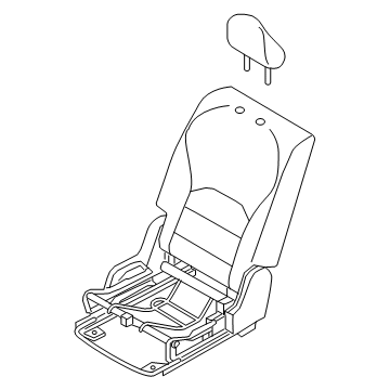 Infiniti 88000-5NB8B Seat Assembly-2ND,RH