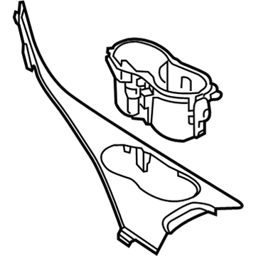Infiniti 96950-6HH5B Console-Rear Mt 96950-6HH5B Infiniti Console-Rear Mt Illustration 1 of 1