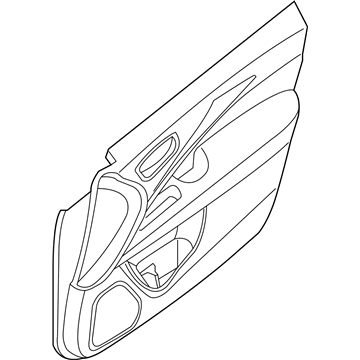 809A1-1A68B Infiniti FINISHER Assembly-Front Door LH Illustration 1 of 1