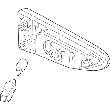 Infiniti 26545-9NC1A Lamp Assembly Back Up, LH