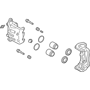 Infiniti 41001-4GS0A CALIPER Assembly-Front RH,W/O Pad & SHIM 41001-4GS0A Infiniti CALIPER Assembly-Front RH,W/O Pad & SHIM Illustration 1 of 1