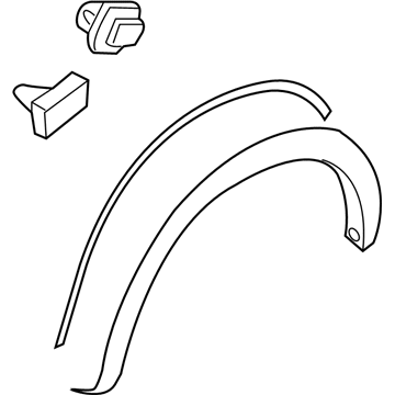 F3811-1A65A Infiniti MUDGUARD Set - Front Fender, LH Illustration 1 of 1