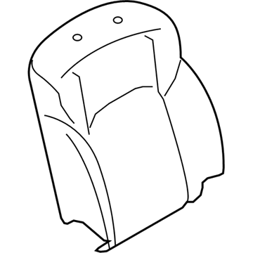 Infiniti 87611-6JB0A Front Seat Back Pad 87611-6JB0A Infiniti Front Seat Back Pad Illustration 1 of 1