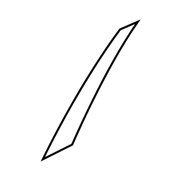 822D2-5NA0A Infiniti Cover-Rear Door Sash,RH Illustration 1 of 1