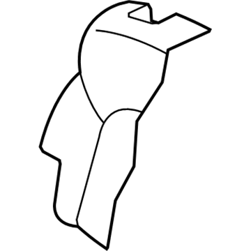 H8661-1A65B Infiniti Pad Assembly - 2ND Seat Back, LH Illustration 1 of 1